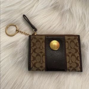 COACH CARDHOLDER WITH KEY RING